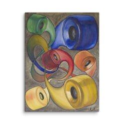 Wheels — Stretched Canvas Print