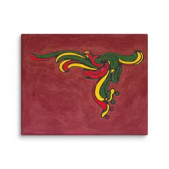 Abstract Skater — Stretched Canvas Print - Image 4