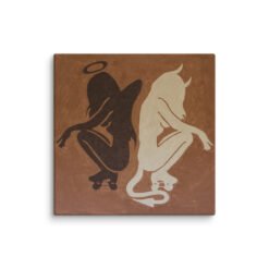 Alternative view of Shadow of Evil — Stretched Canvas Print
