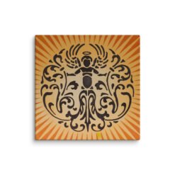 Alternative view of Angel on Wheels — Stretched Canvas Print