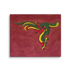 Alternative view of Abstract Skater — Stretched Canvas Print