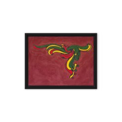 Alternative view of Abstract Skater — Framed Canvas Print