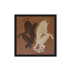 Shadow of Evil — Framed Canvas Print