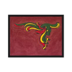 Abstract Skater — Framed Canvas Print