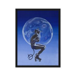 Demon on Wheels — Framed Canvas Print