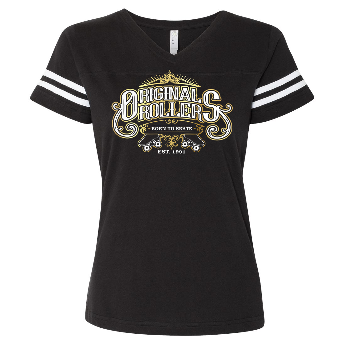 Born To Skate Ringer T-Shirt Women