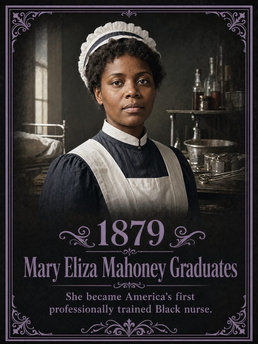 1879 — Mary Eliza Mahoney earns her nursing diploma