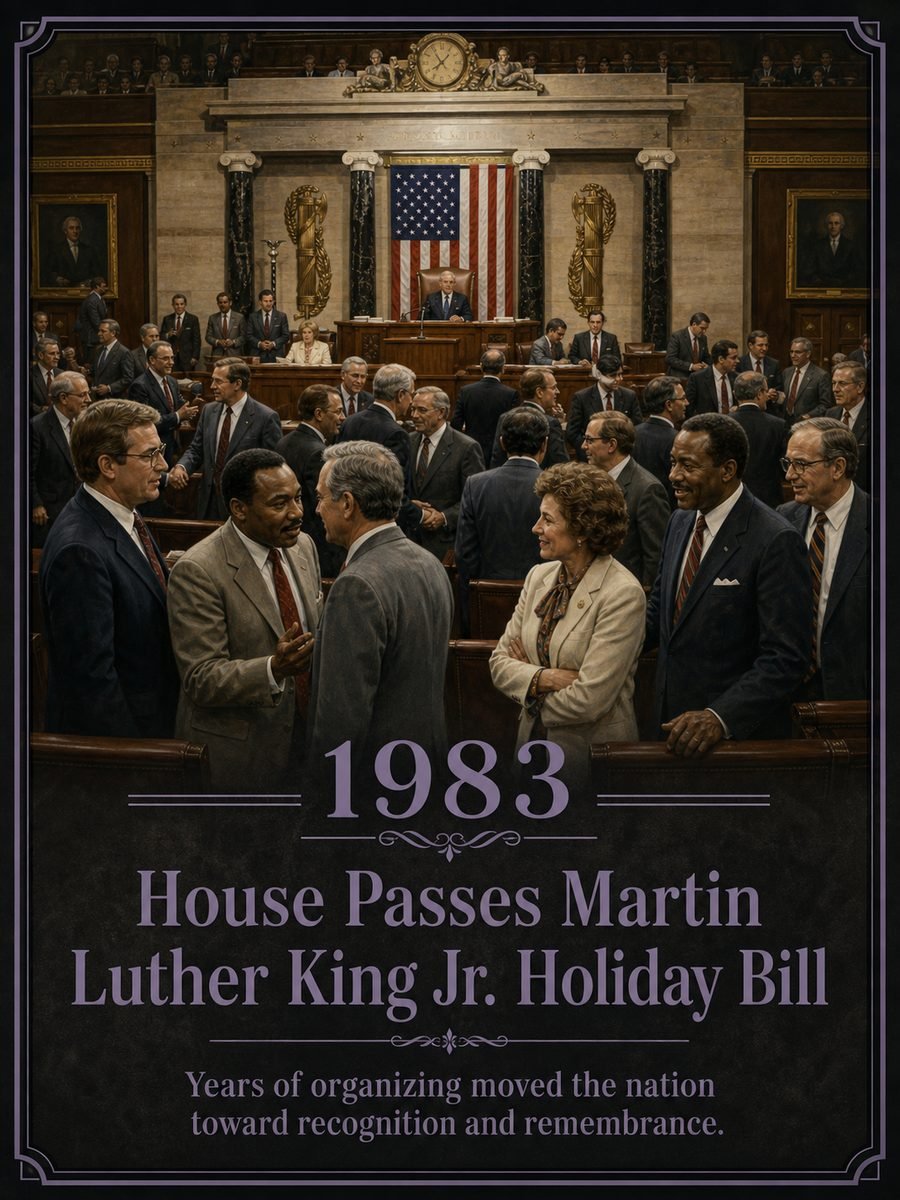 1983 — House passes bill creating a federal Martin Luther King Jr. holiday