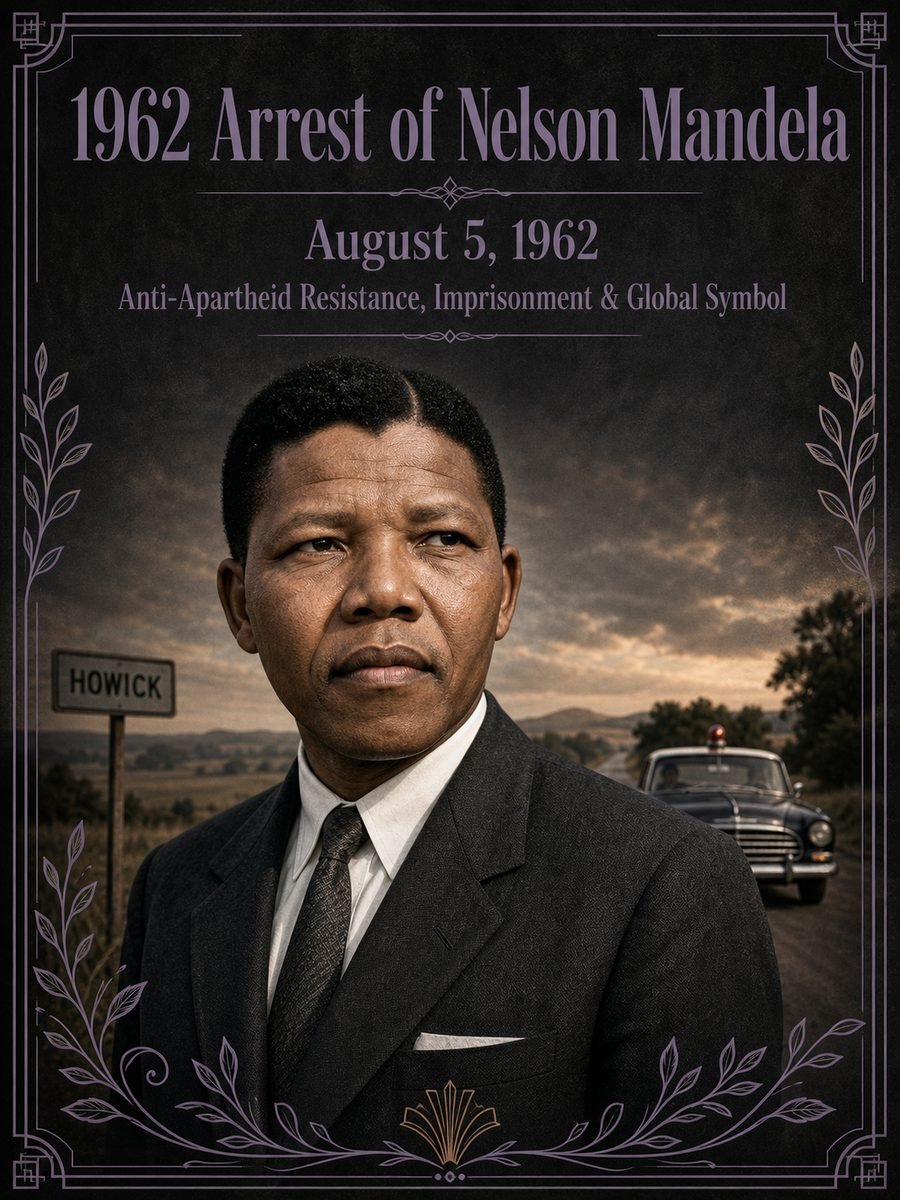 1962 — Nelson Mandela is arrested in apartheid South Africa