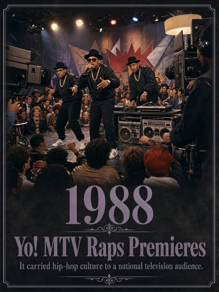 1988 — Yo! MTV Raps brings hip-hop to national television