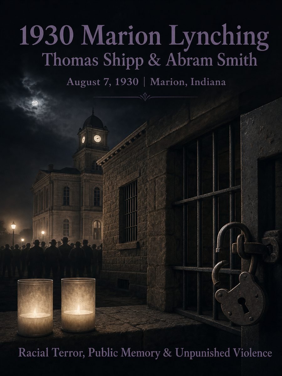 1930 — White mob lynches Thomas Shipp and Abram Smith in Indiana