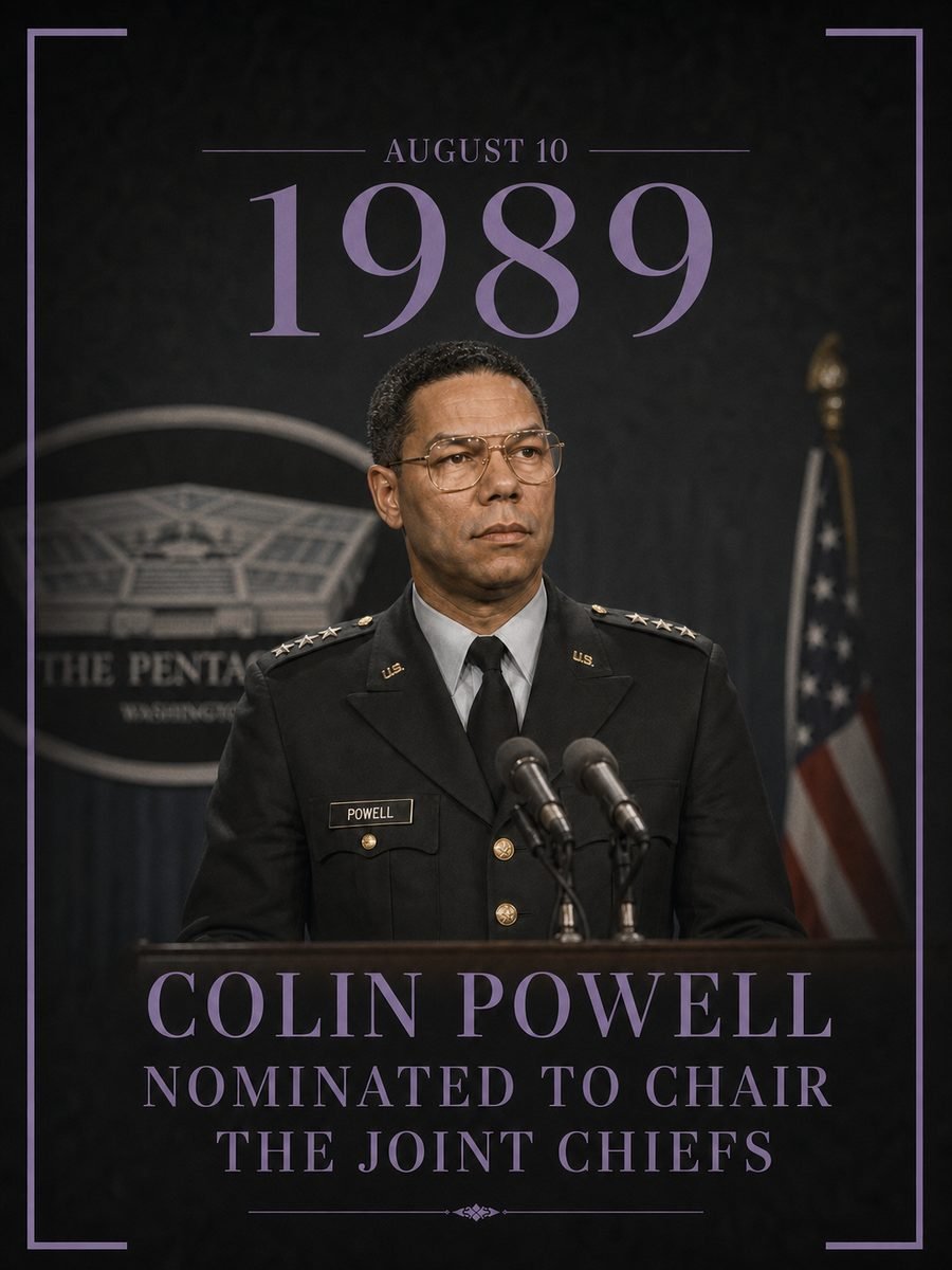 1989 — Colin Powell is nominated to lead the Joint Chiefs of Staff
