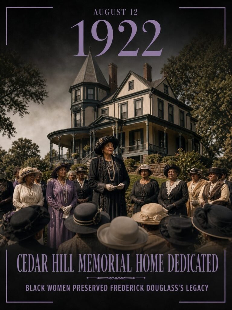 1922 — Frederick Douglass’s Cedar Hill home is dedicated as a memorial