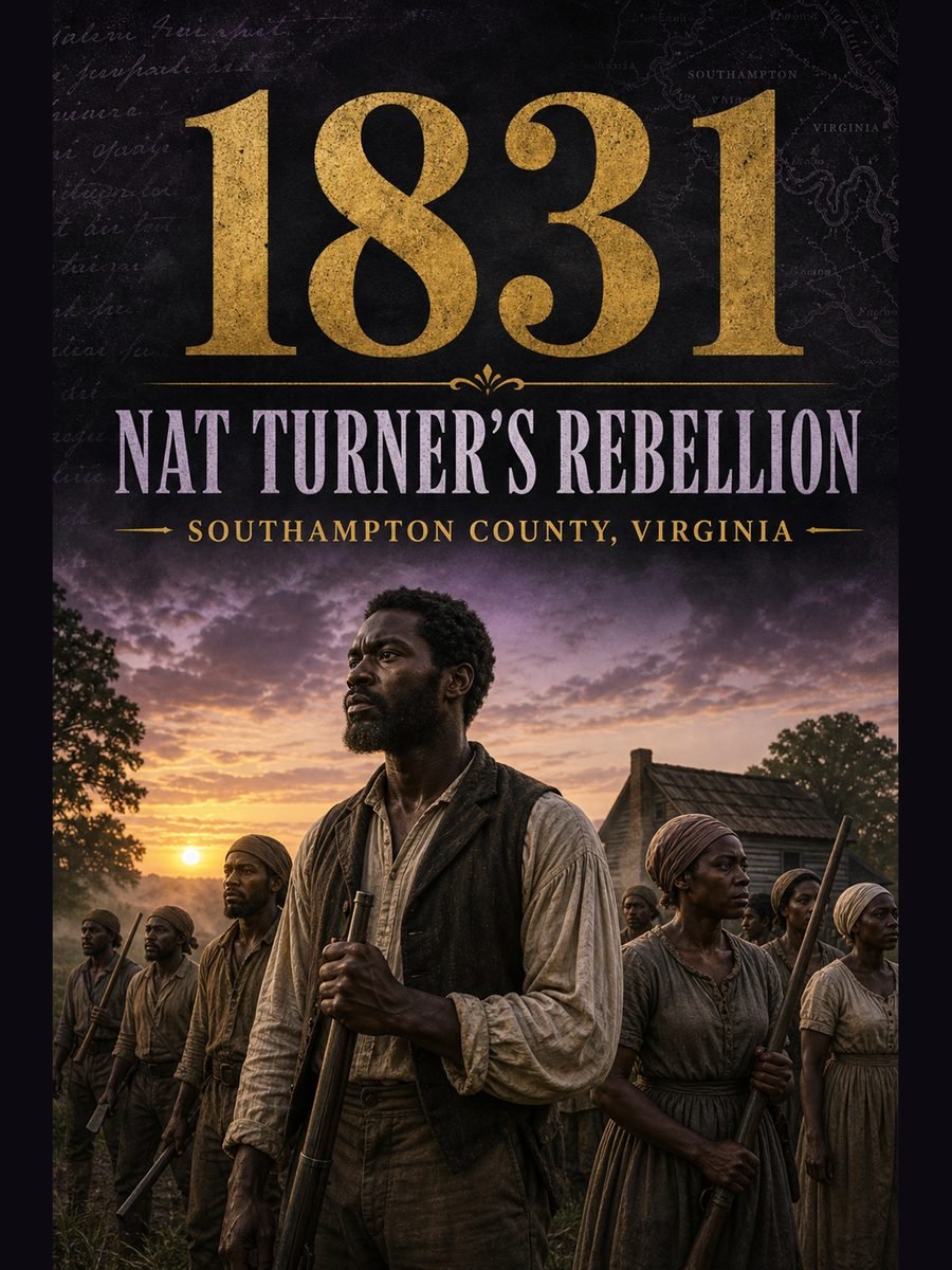 1831 — Nat Turner’s rebellion against slavery begins