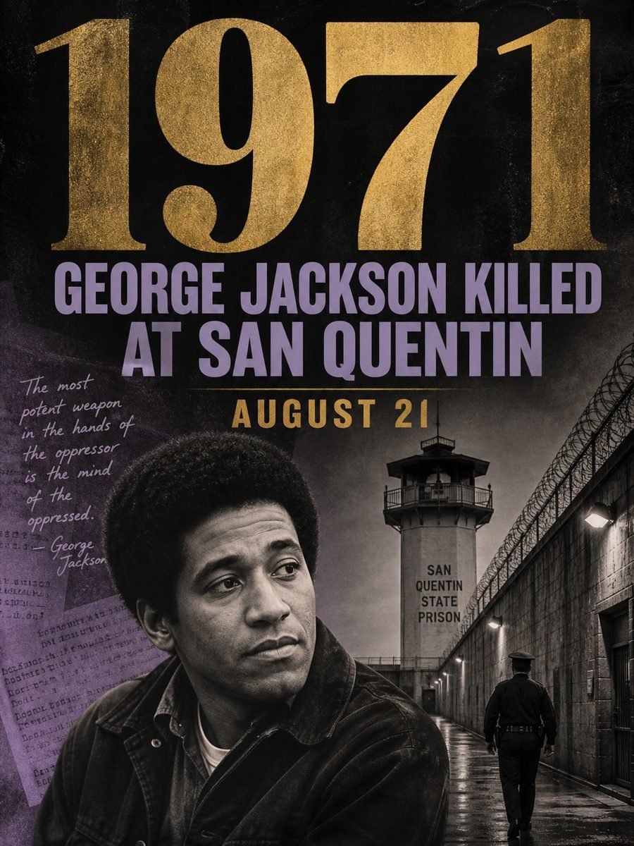 1971 — Prison activist and author George Jackson is killed at San Quentin