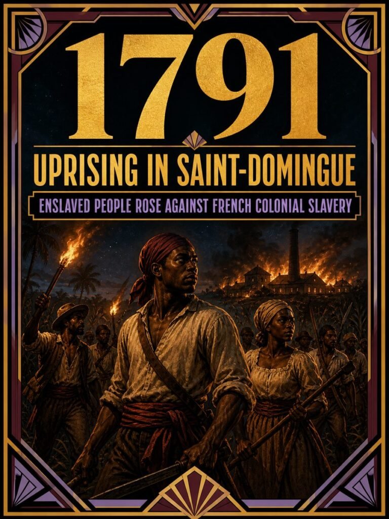 1791 — Haitian Revolution begins in Saint-Domingue