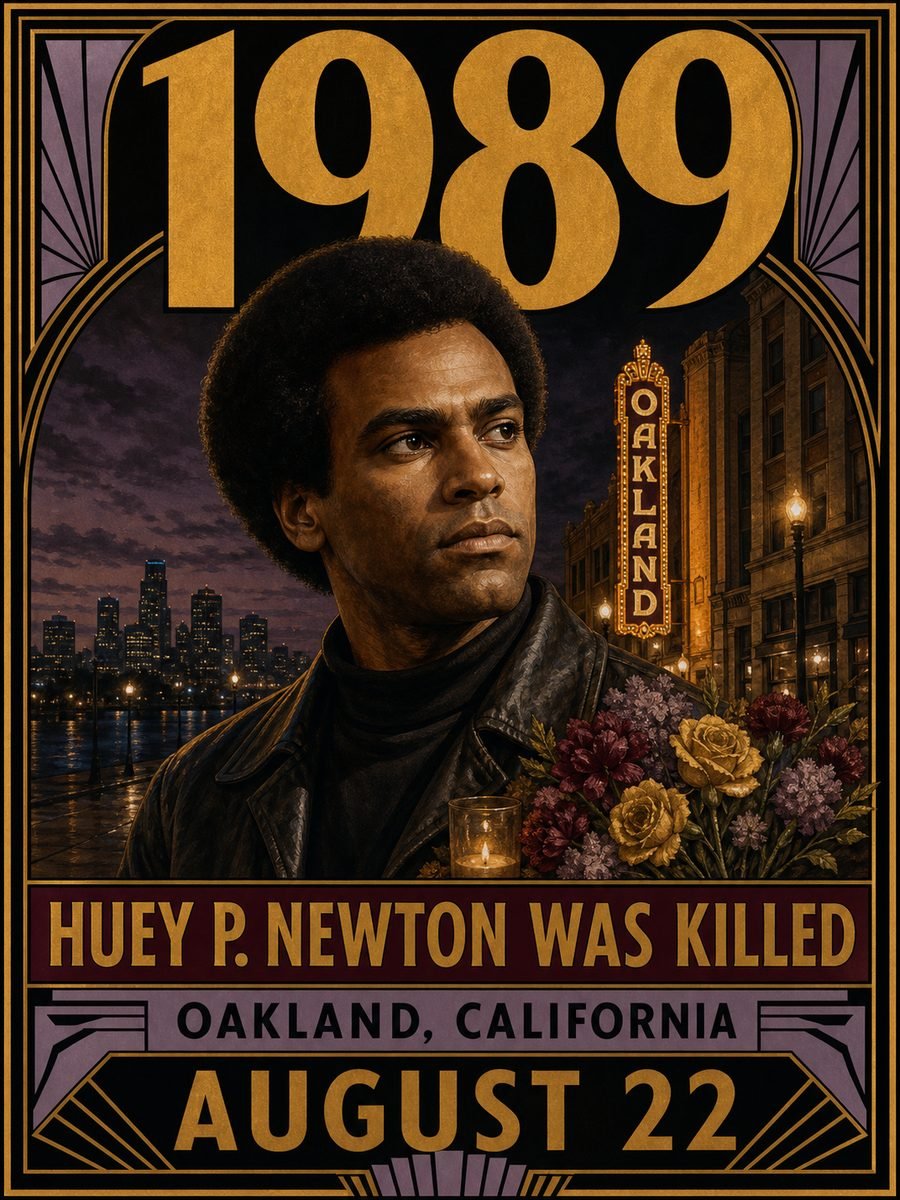 1989 — Black Panther Party co-founder Huey P. Newton is killed
