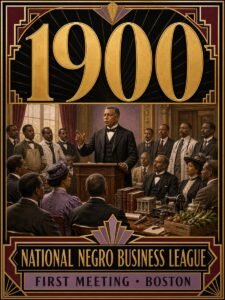 1900 — National Negro Business League holds its first meeting