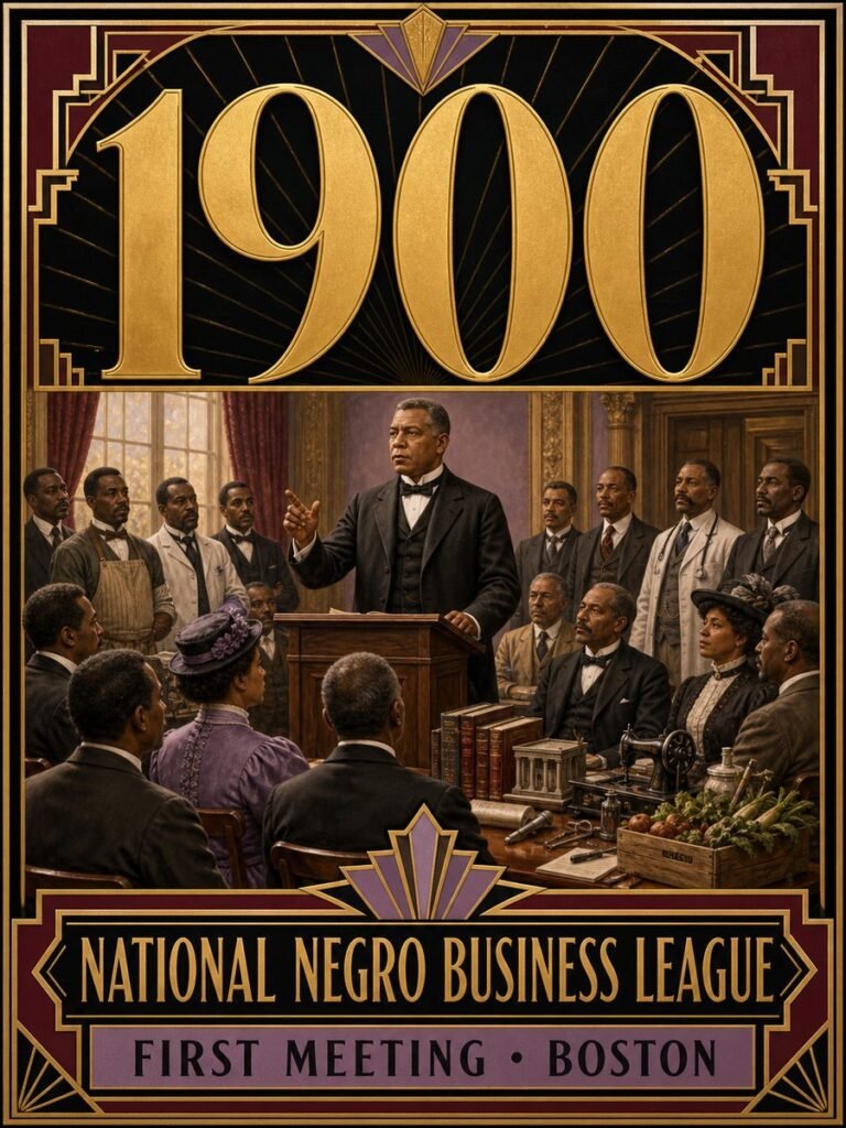 1900 — National Negro Business League holds its first meeting