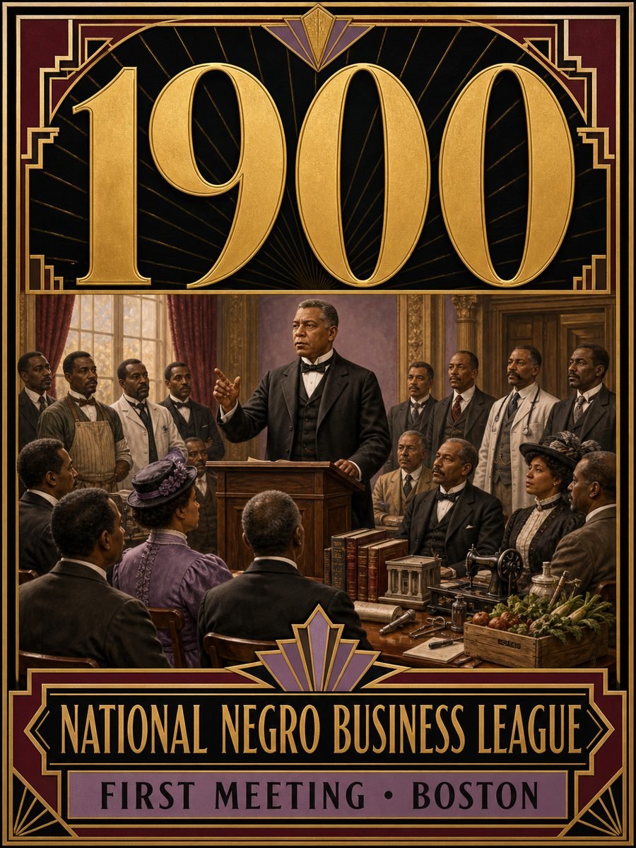 1900 — National Negro Business League holds its first meeting