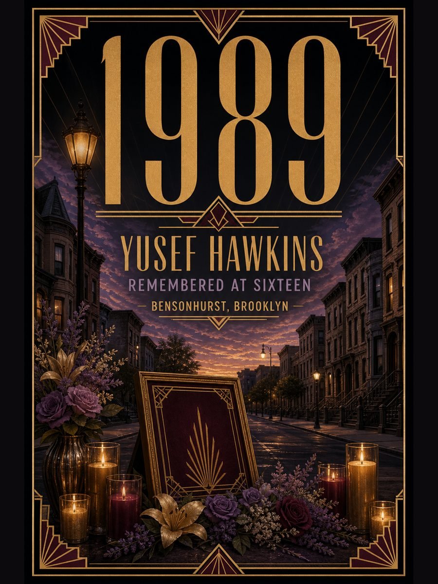 1989 — White mob murders Yusef Hawkins in Brooklyn