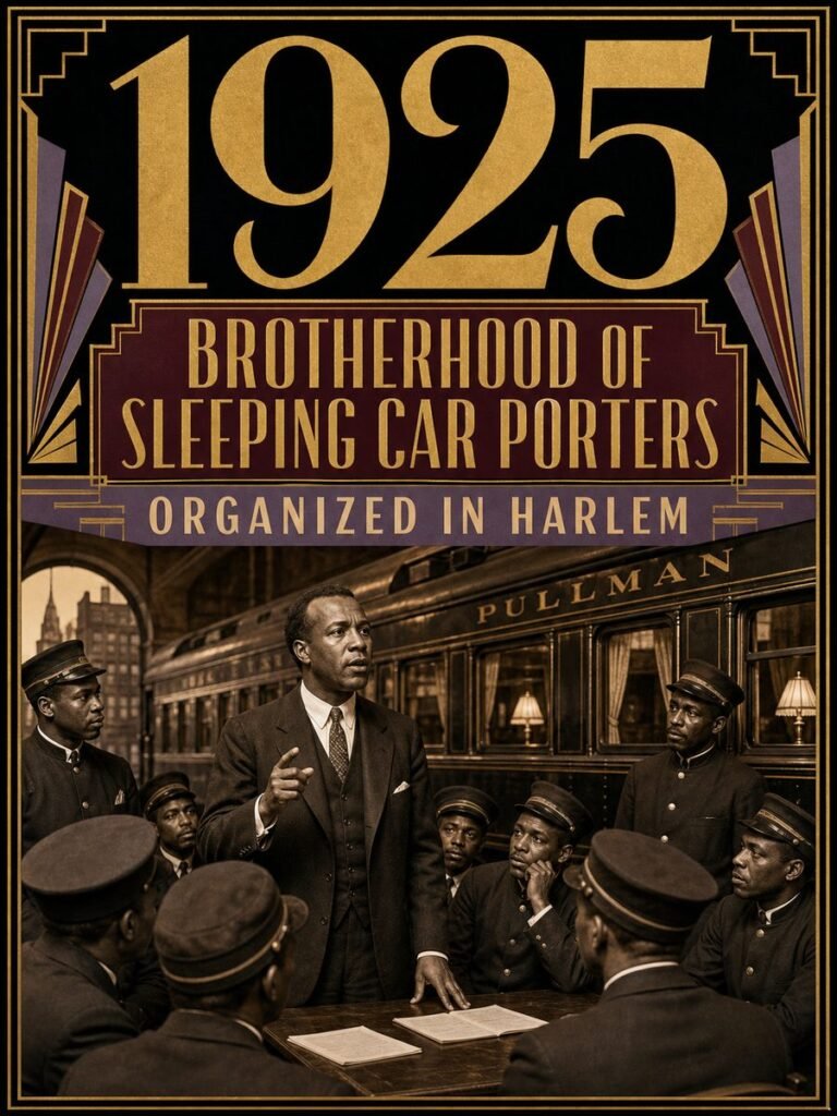 1925 — Brotherhood of Sleeping Car Porters is organized