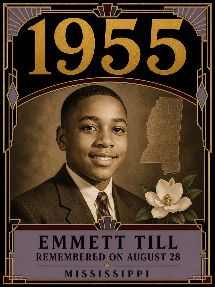1955 — Emmett Till is abducted and murdered in Mississippi