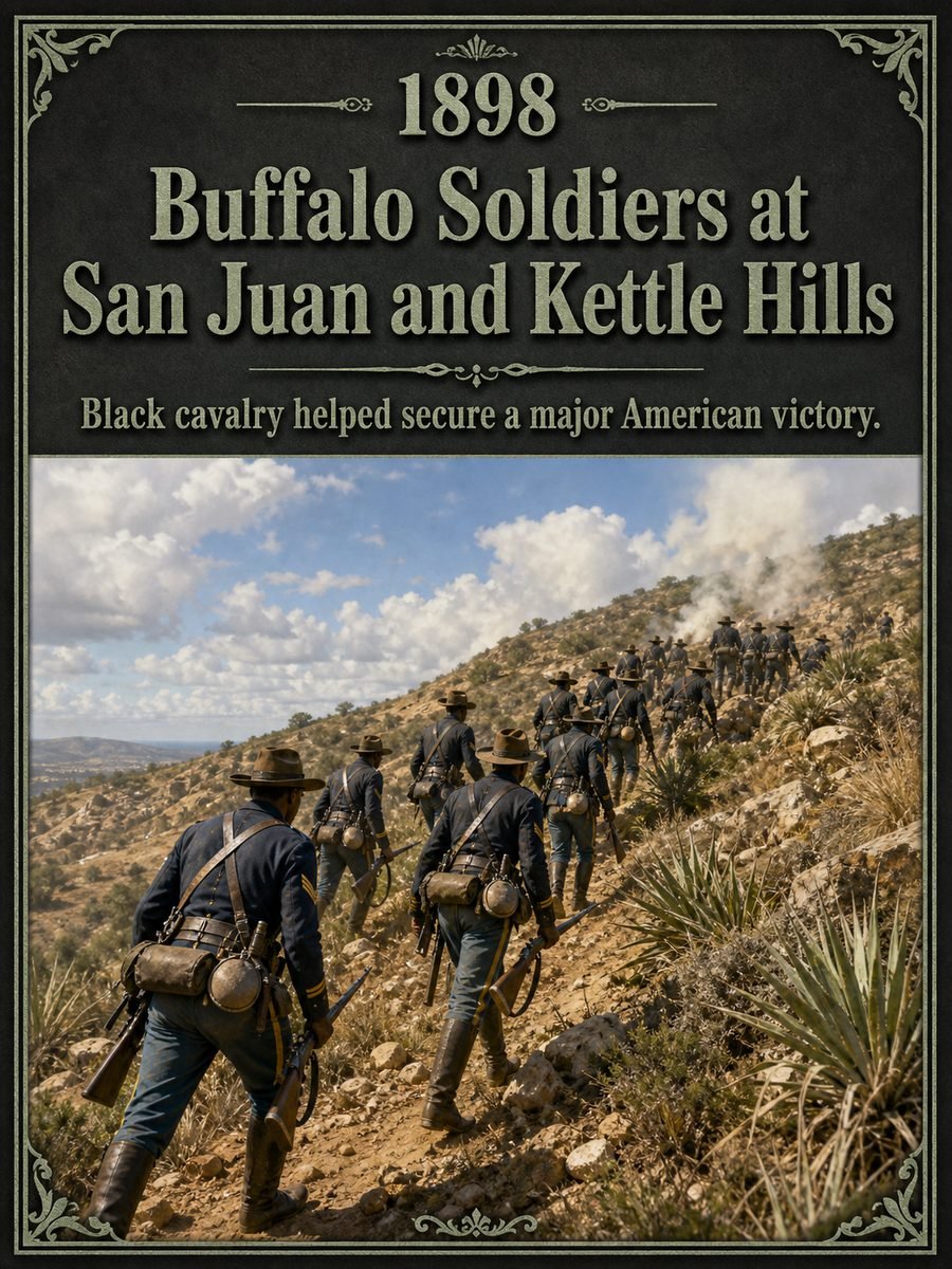 1898 — Buffalo Soldiers fight at San Juan and Kettle Hills