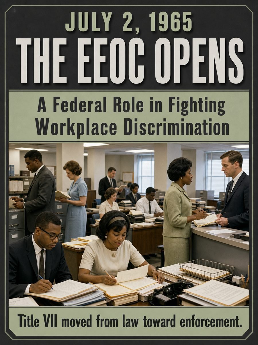 1965 — Equal Employment Opportunity Commission opens