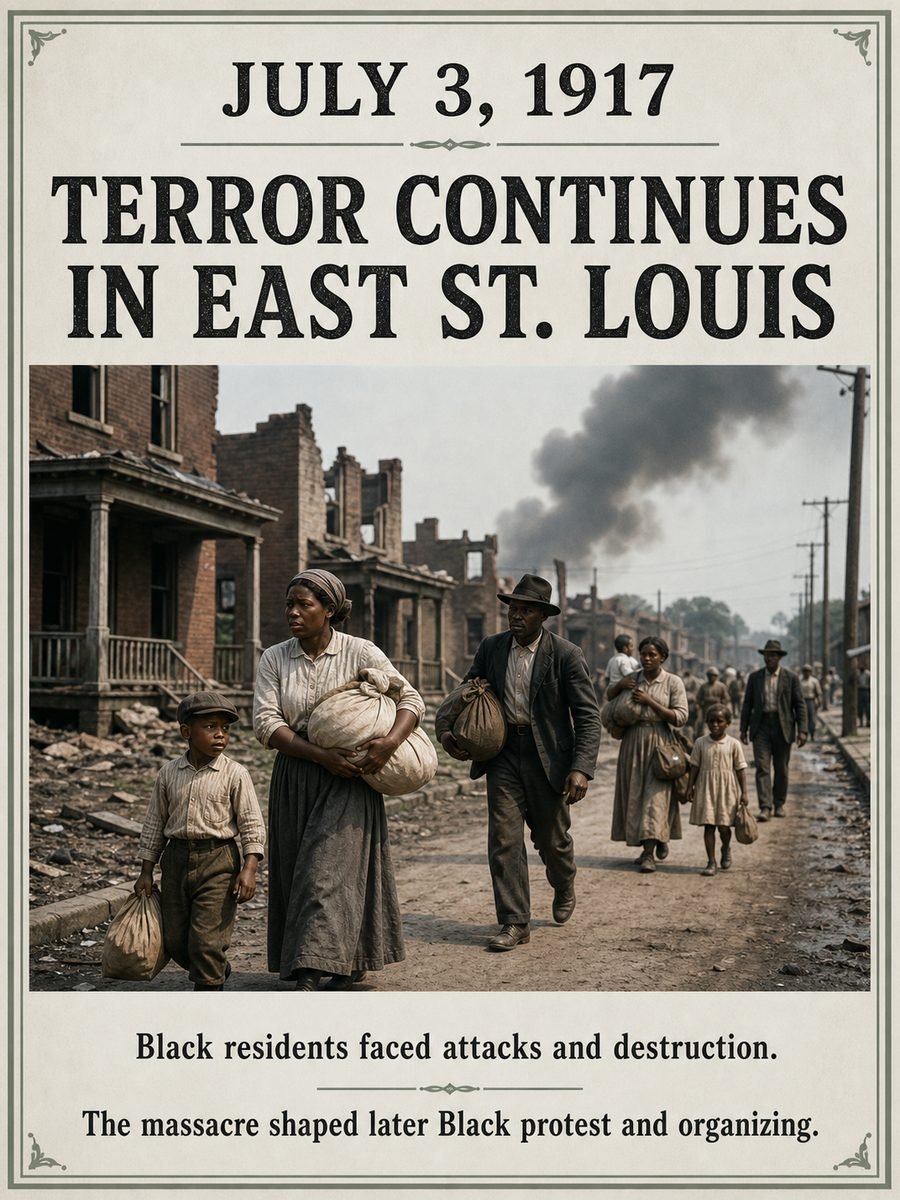 1917 — White mobs continue terror in East St. Louis