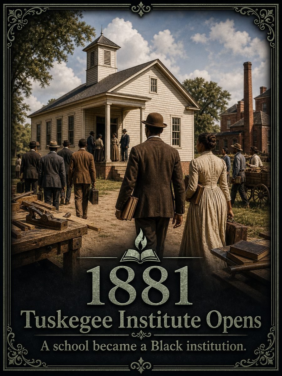 1881 — Tuskegee Institute opens