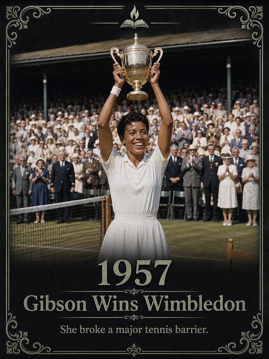 1957 — Althea Gibson wins Wimbledon singles