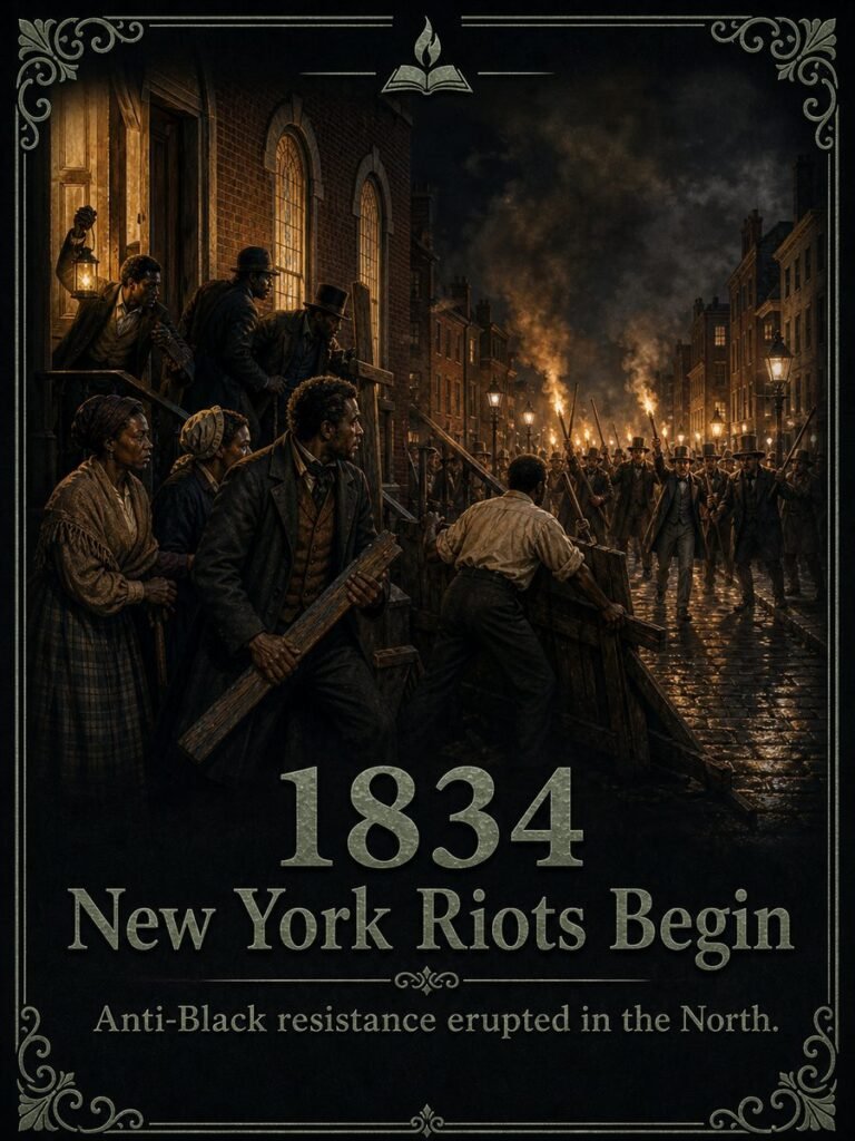 1834 — New York anti-abolitionist riots begin