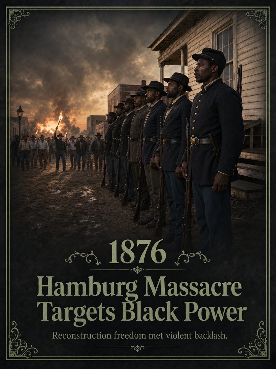 1876 — Hamburg Massacre targets Black political power