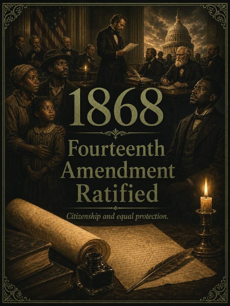 1868 — Fourteenth Amendment ratified