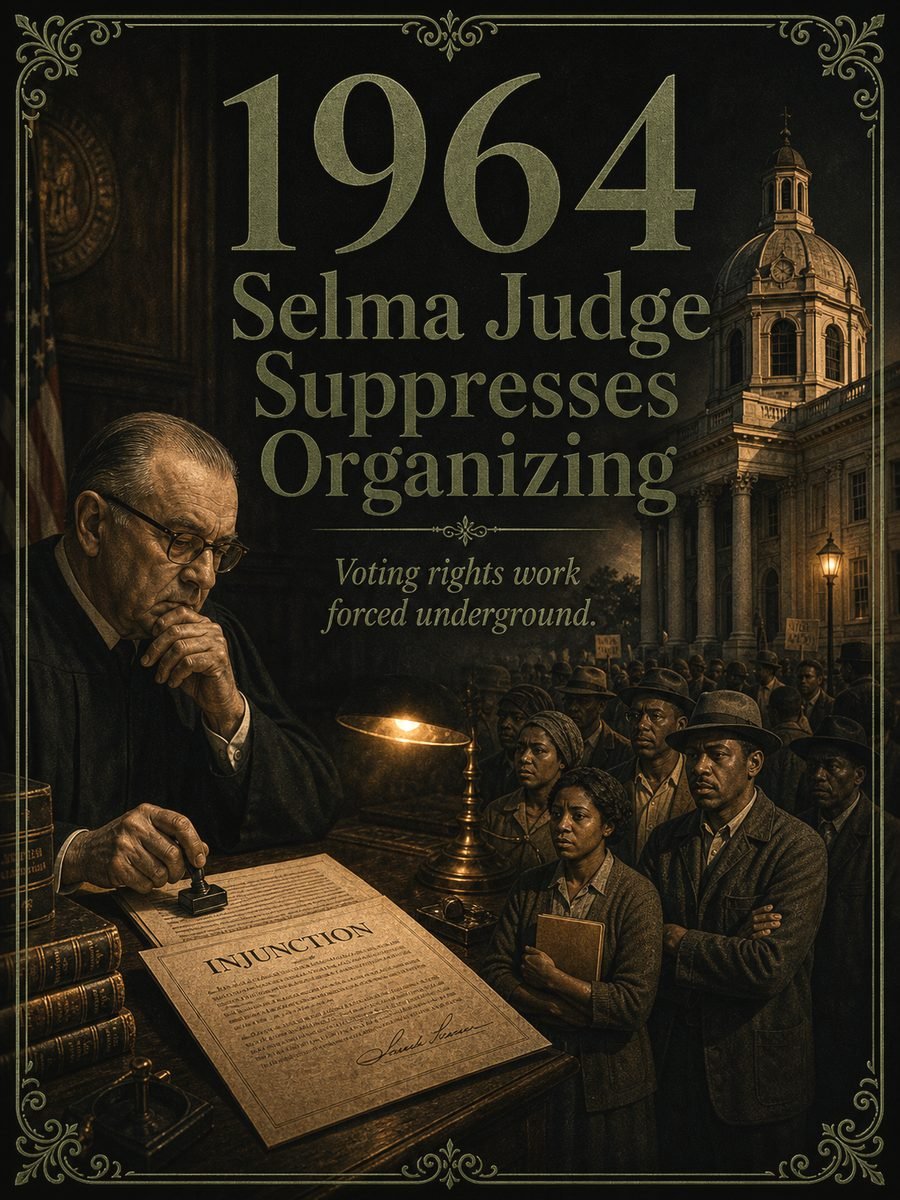 1964 — Selma judge suppresses civil rights organizing