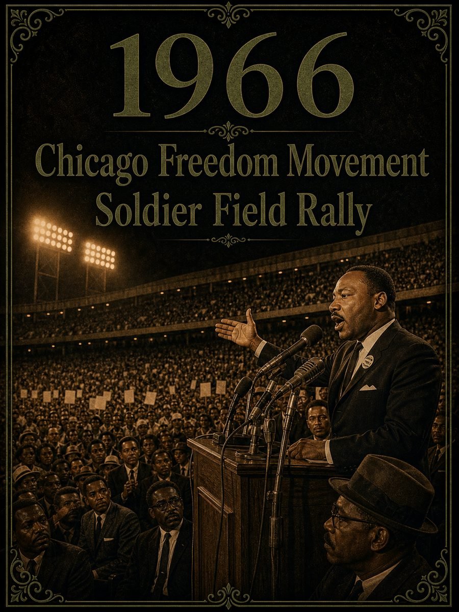 1966 — Chicago Freedom Movement holds major rally at Soldier Field