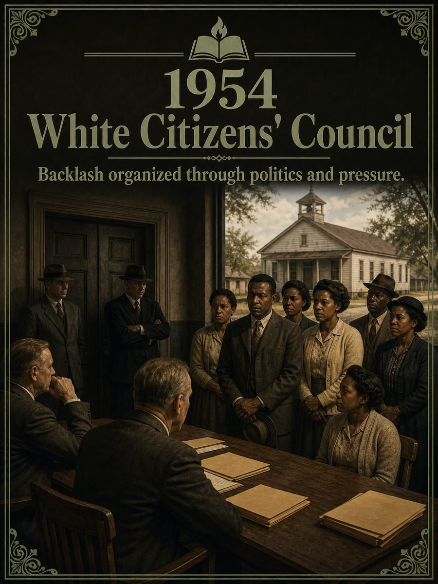 1954 — White Citizens’ Council forms in Mississippi