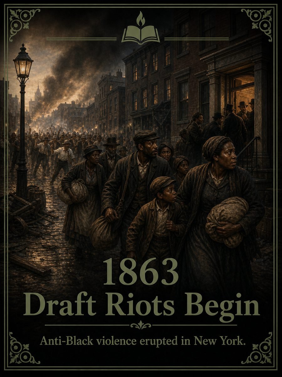 1863 — New York City Draft Riots begin