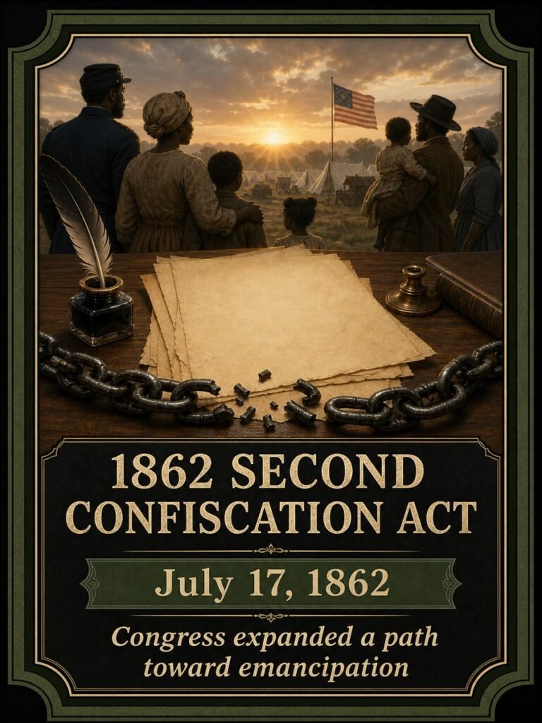 1862 — Second Confiscation Act expands the path toward emancipation