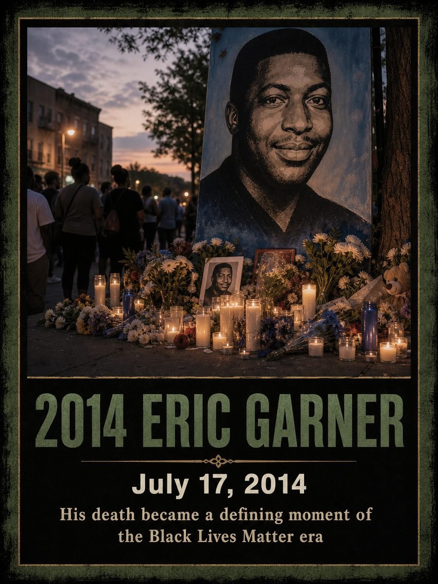 2014 — Eric Garner is killed by NYPD chokehold