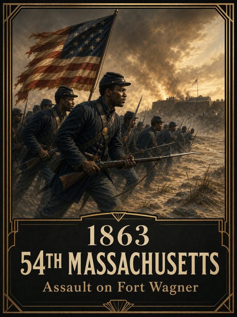 1863 — 54th Massachusetts leads assault on Fort Wagner