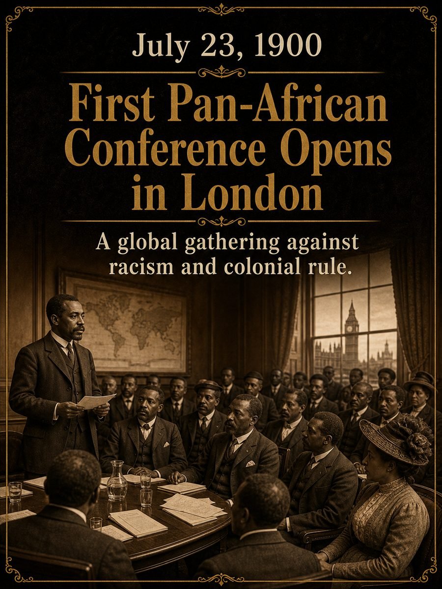 1900 — First Pan-African Conference opens in London