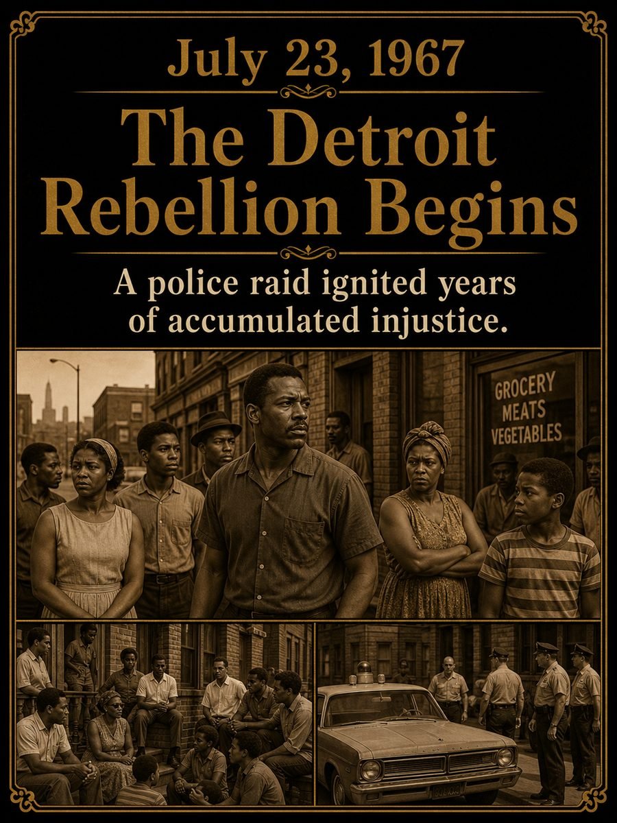 1967 — Detroit Rebellion begins after police raid