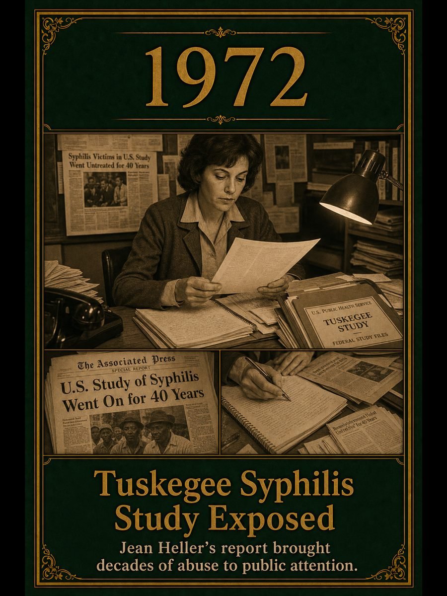 1972 — Washington Star exposes Tuskegee Syphilis Experiment