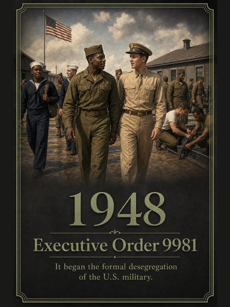 1948 — Executive Order 9981 moves toward military desegregation
