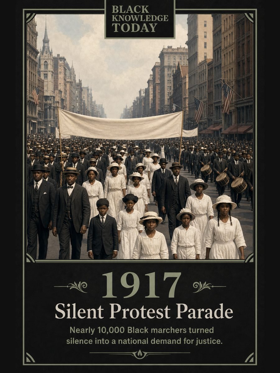 1917 — NAACP Silent Protest Parade marches down Fifth Avenue