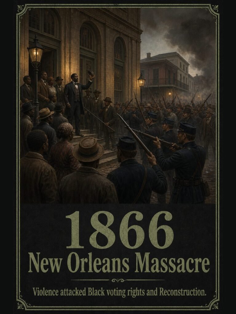 1866 — New Orleans Massacre attacks Black voting rights