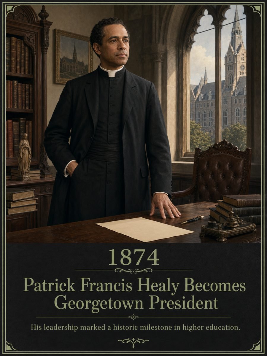 1874 — Patrick Francis Healy is made full president of Georgetown
