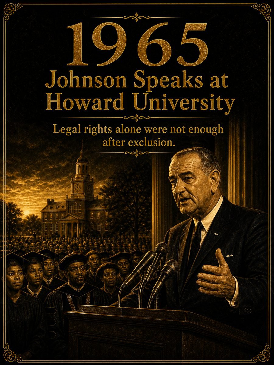 1965 — President Johnson delivers “To Fulfill These Rights” at Howard University
